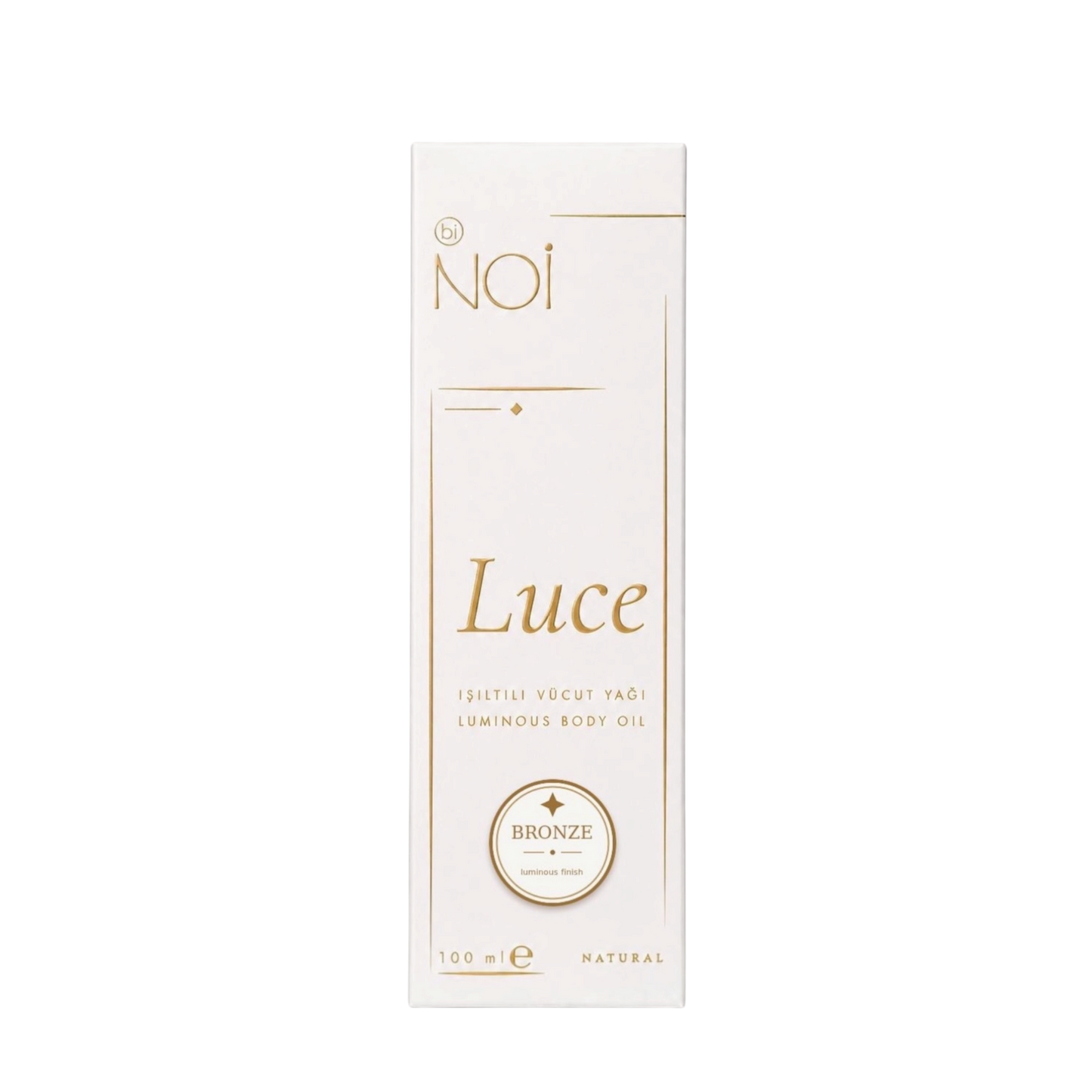 BiNOİ LUCE Bronz Işıltılı Vücut Yağı